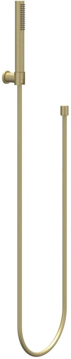 IVY Handdoucheset - Staafhanddouche - Verstelbare Wandsteun - Doucheslang 120 cm - Geborsteld Mat Goud PVD