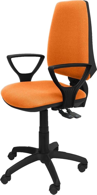 Ergonomische bureaustoel - Werkstoel comfort - Comfortabel werken - Synchroon kantelmechanisme - 109 x 46 x 46 cm - Oranje