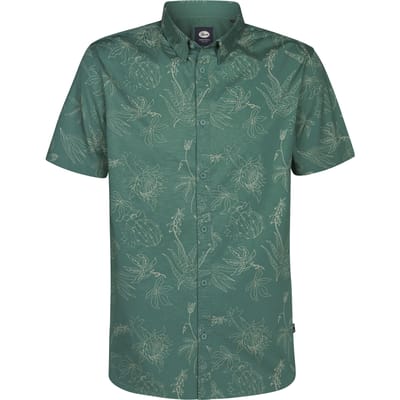 Petrol Industries - Heren All-over print overhemd Scout - Groen