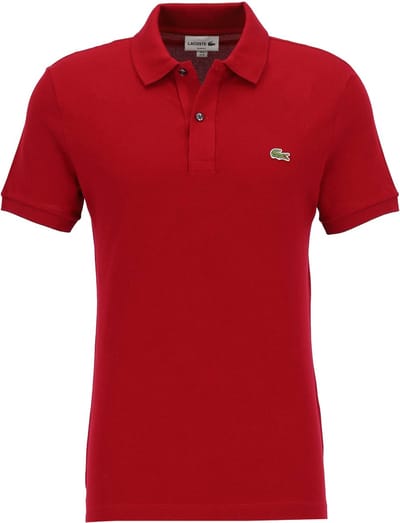 Lacoste Heren Poloshirt - Bordeaux - Maat XL