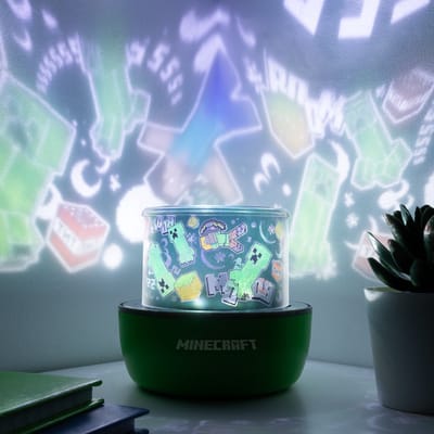 Minecraft Projection Light – Officieel Gelicentieerde Projectorlamp met 2 Scènes, Wand‑ & Plafonddecoratie- Paladone