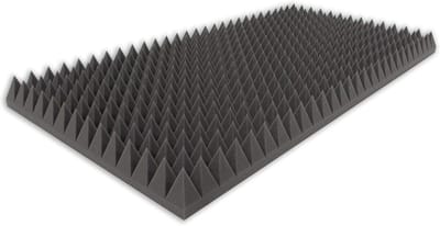 Akoestisch Schuim - Geluidsisolatie Panelen - Ruimte Demping - Piramidale Vorm - 99 x 49 x 7 cm - Antraciet