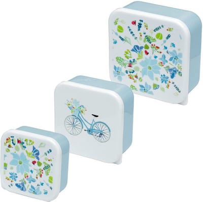 set van 3 lunchboxen lavendel garden