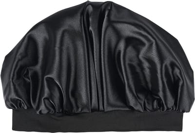 Beauty Pillow® Satin Bonnet - Black (verstelbaar)
