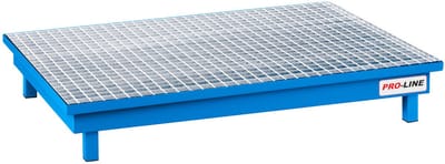 Pro-Line Serie - Opvangbak voor 2x 200l Vaten - 120x80x20cm - Stalen Constructie - Afneembare Gegalvaniseerde Rooster