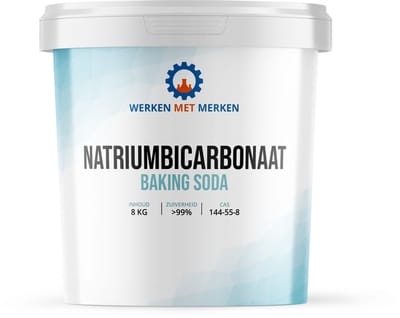 Baking Soda - Natriumbicarbonaat - PH-verhoger - Zuiveringszout - Emmer, 8 KG