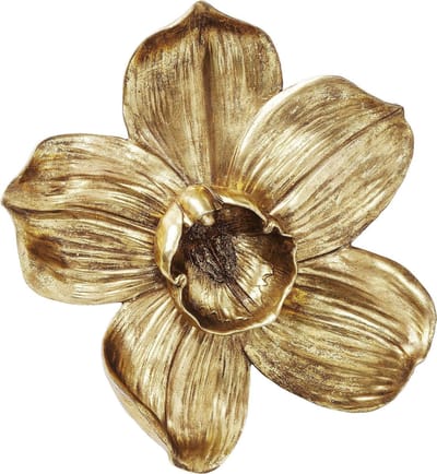 Kare Wanddeco Orchidee Goud 44cm