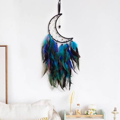 Dromenvanger Hangdecoratie Creatieve Huis Hangdecoratie Europese en Amerikaanse Veer Hangdecoratie black