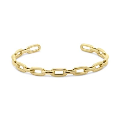 CO88 Collection 8CB-91371 – Armband Dames – Open Schakelarmband – Goudkleurig – Cadeau voor Vrouwen