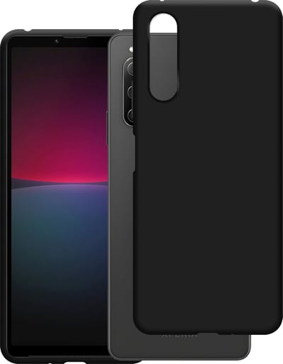 Cazy hoesje geschikt voor Sony Xperia 10 IV Hoesje Siliconen - Flexibele Case - Zwart