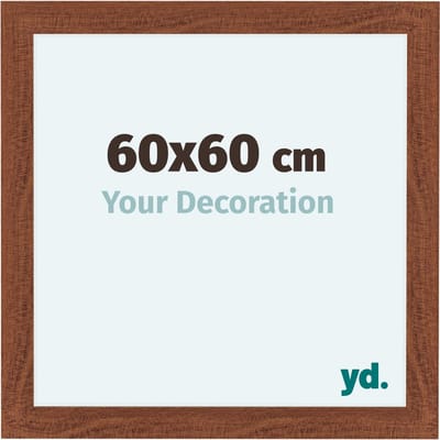 Your Decoration - Fotolijst 60x60 cm - MDF - Walnoot - Como