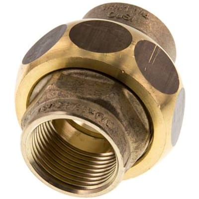 Union Rechte Connector Rp3/4'' Vrouwelijk Messing Platte Dichting Centellen 16bar (224.8psi)