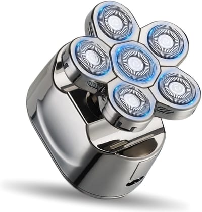 6-in-1 Waterdichte Elektrische Hoofdhartrimmer voor Mannen | Oplaadbaar & Zelfslijpend