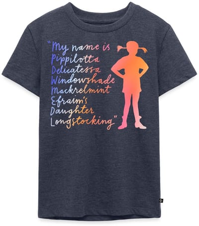 Pippi Langkous My Name Is … Bunt Premium T Shirt Kinderen