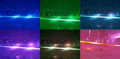 Trango Set van 10 RGB Kleur Veranderende LED Glazen Randverlichting 5022-10 incl. Afstandsbediening Kastverlichting I Glazen Vloerverlichting I Vitrine Verlichting I LED Clips I Meubelverlichting