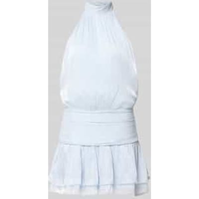 halterjurk mini-jurk met tailleband