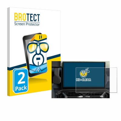 BROTECT - Screenprotector voor Dacia Duster Infotainment System (2024) - Folie Beschermfolie transparant 2 Stuks