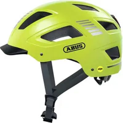 Fietshelm ABUS HYBAN 2.0 MIPS signal yellow M - 52-58 cm - geel - Geschikt voor gebruik op elektrische fietsen - stadsfietsen - 420 g