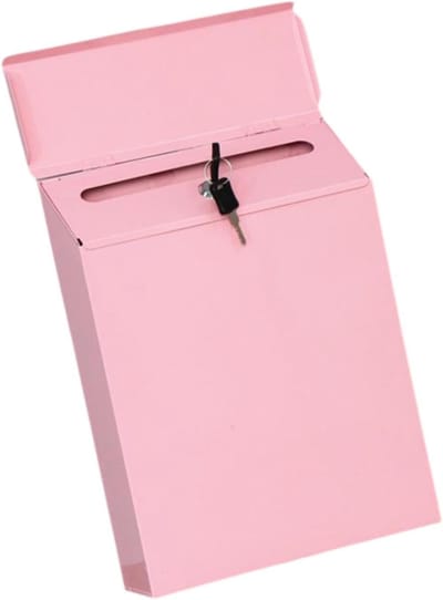 Afleverbox met slot - Wand brievenbus - Post opslag - Robuust ijzeren materiaal - 23 x 8 x 30 cm