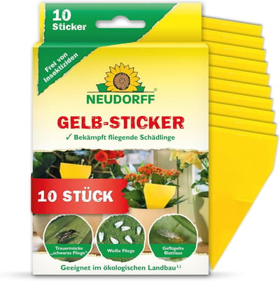 Gele Stickers tegen Vliegend Ongedierte - Insecticidevrij en Geurloos - 10 Stuks
