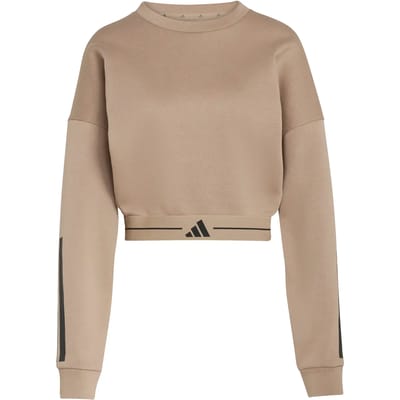 adidas Sweater Dames Hyperglam Beige - Maat XL