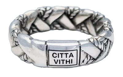 Zilveren CITTA VITHI Buddha Ring- zeg "JA" tegen een Betere Wereld 15.75 mm (maat 49) model 192