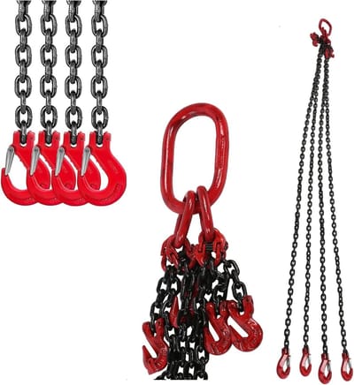 Ketting Hanger 6 mm x 2 m - 4 Strengen Stopketting voor Wreaths, Alloystaal, Bosbouw en Slijpen