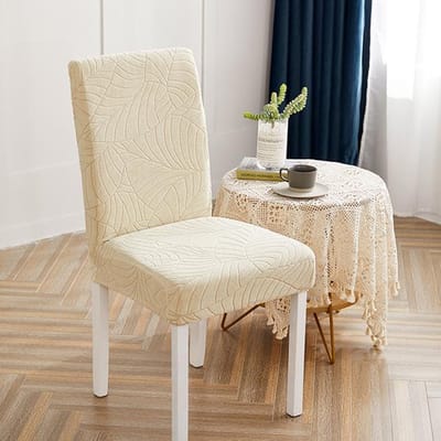 Waterdichte Stoelhoezen Voor Eetkamer Dikke Stof Jacquard Stoelhoes Beschermer Wasbaar Banket Stoelhoes Voor Hotel 1-Pcs