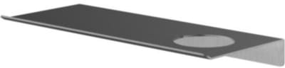 Hotbath &More Shelves - Planchet 30 Cm - Inclusief Bevestigingsrails - Met 1 Uitsparing - Voor Zeepdispenser of Beker - Geborsteld Gunmetal PVD