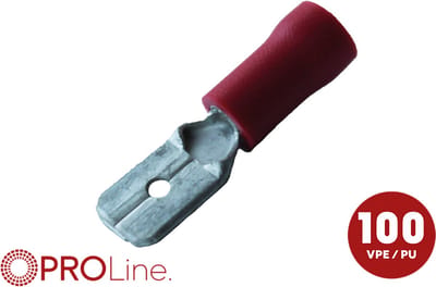 Kabelschoen 2.8x0.8 rood (100stuks) ACV PROLine