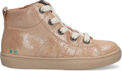 BunniesJR 224756-974 Meisjes Hoge Sneakers - Roze - Suède - Veters