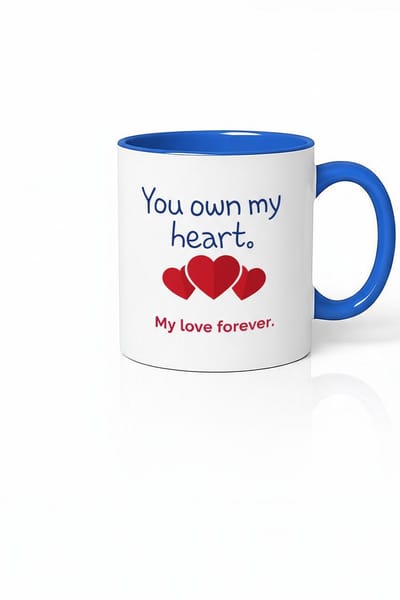 You Own My Heart Mok - Romantische Liefdesbeker met Harten - My Love Forever Cadeau