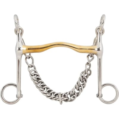 Bit met riemketting voor paard BR Equitation 12mm/140mm
