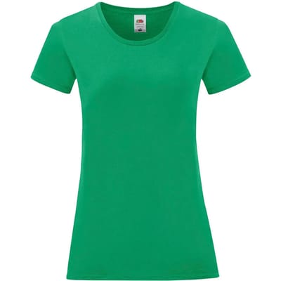 Dames-T-shirt Fruit of the Loom Iconic 150