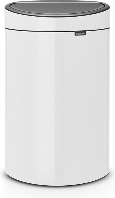 Brabantia Touch Bin Prullenbak - 40 liter - White