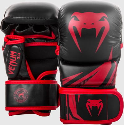 Venum Challenger 3.0 MMA Sparring Handschoenen ZWART/ROOD - MAAT S