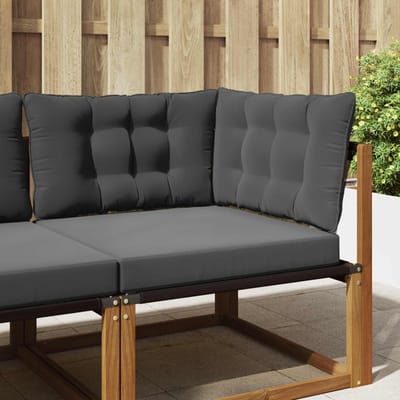 vidaXL - Buitenbankkussen - Polyester - Antraciet - 68,5 - x - 68,5 - cm