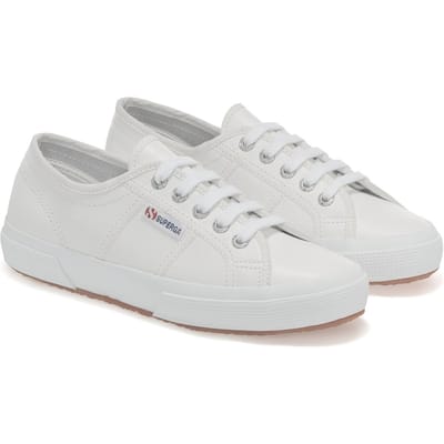 Superga Unisex 2750 Efglu Leather Trainers voor volwassenen (Wit)