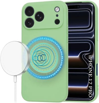 Hoesje geschikt voor Apple iPhone 17 Pro - Techsuit Soft Flex Silicone Back Cover - Geschikt voor MagSafe - Mint Green