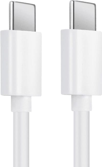 Grand Media - USB-C naar USB-C Kabel - 1m - Oplaadsnoer -Snel opladen USB-C Kabel- Ondersteunt snelladen voor  alle USB-C-apparaten - Wit