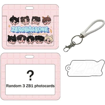 Porte-clés Édition Limitée ‘CINEMA PARADISE’ de ZEROBASEONE par AsiaPopGang Keyring ZB1 white