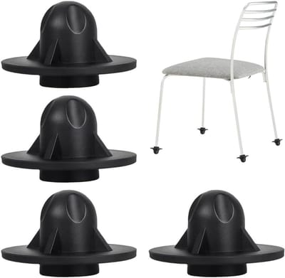 Stoelpootdoppen, 4 stuks antislip rubberen beschermdoppen voor stoelpoten, ø 1,3/1,4/1,5 cm optioneel, zwarte stoelpootbeschermers voor kampeerstoelen, voor picknicks, kamperen, wandelen