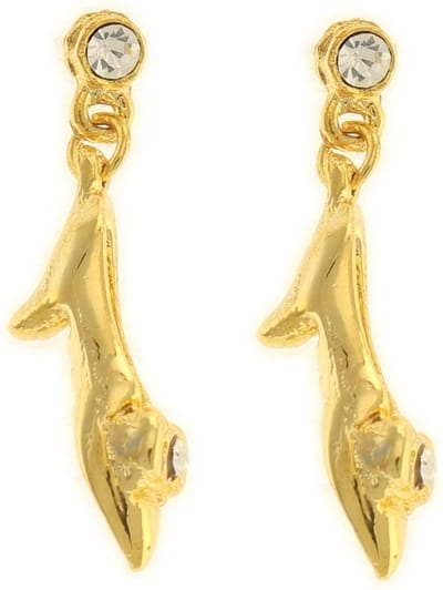 Behave - Oorbellen hangers goudkleur - elegante minimalistische stijl