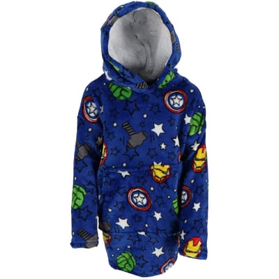 Marvel Avengers Hoodie Fleece deken Stars, 7 - 14 jaar
