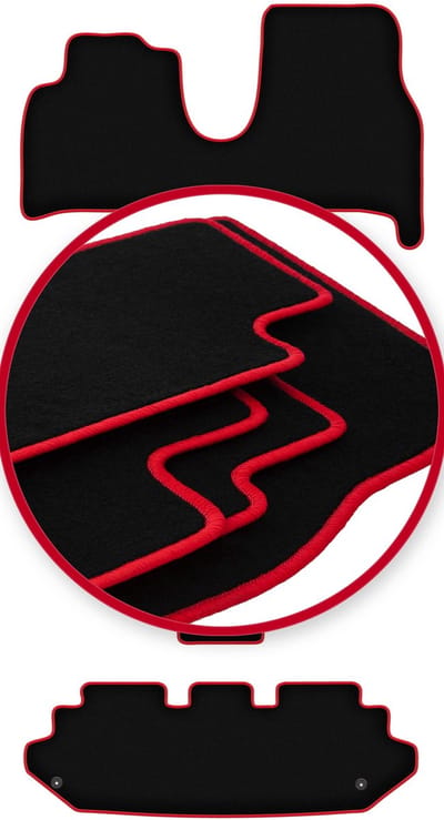 CARLUX-RED automatten voor: Citroen C8 7-zits (2002-2014)