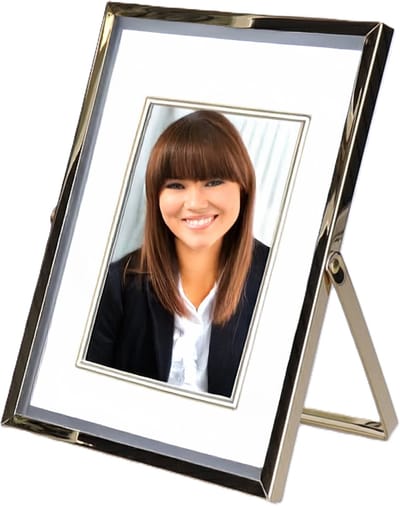 Giftdecor Fotolijstje - 10 x 15 cm - goud - metaal - modern - frame - portret