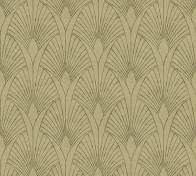 ART DECO BEHANG - Beige Bruin Goud Metallic - AS Creation New Walls "Livingwalls"