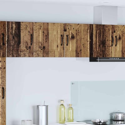 vidaXL - Wandkast - PORTO - Oudhout - 40 - x - 31 - x - 40 - cm - Bewerkt - hout