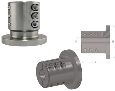Exalto Klemnaaf voor As ø50mm / Flens ø146mm - onbewerkt