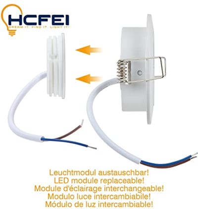 LED Inbouwspots Dimbaar en Kantelbaar - 3000K Warm Wit - 3 Watt - Ronde Plafondspots voor Woonkamer, Gang en Slaapkamer